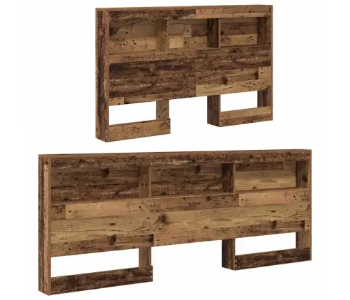 Hoiustamispeatoe Riiuliga Peaga Vana Puit 120 Cm Tehispuit