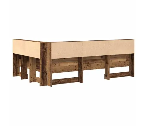 Hoiustamispeatoe Riiuliga Peaga Vana Puit 120 Cm Tehispuit