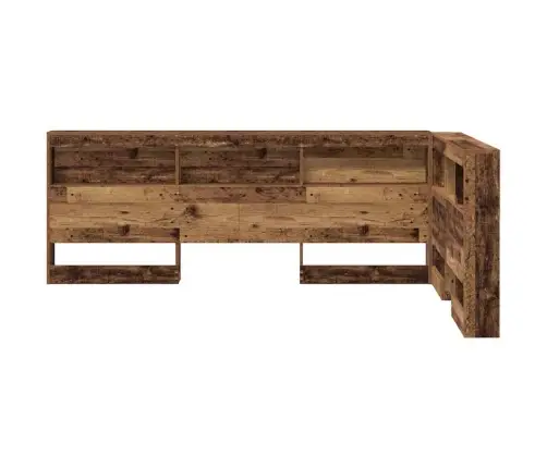 Hoiustamispeatoe Riiuliga Peaga Vana Puit 120 Cm Tehispuit