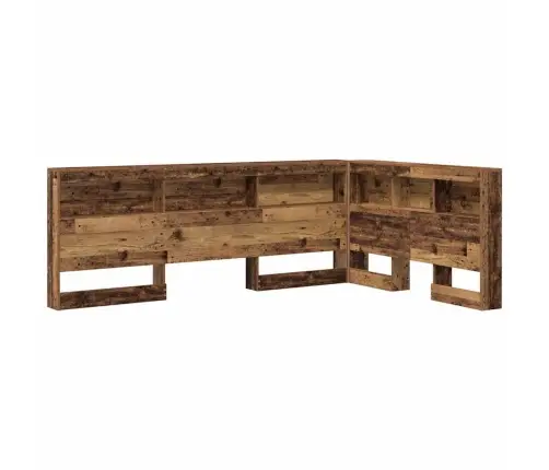 Hoiustamispeatoe Riiuliga Peaga Vana Puit 120 Cm Tehispuit