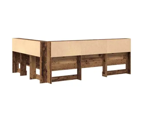 Hoiustamispeatoe Riiuliga Peaga Vana Puit 140 Cm Tehispuit