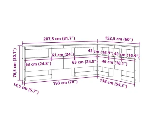 Hoiustamispeatoe Riiuliga Peaga Käsitööpuu 135 Cm Tehispuit