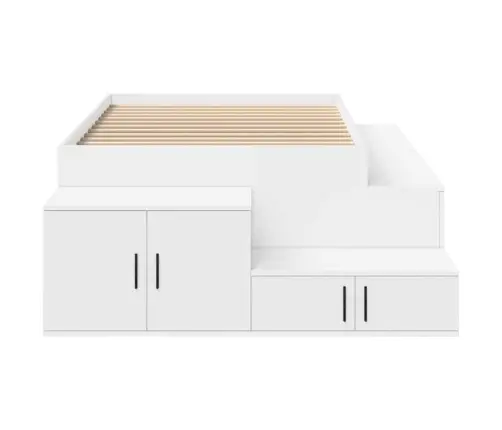 Uzglabāšanas Gulta Balta 90X190 Cm Vidaxl