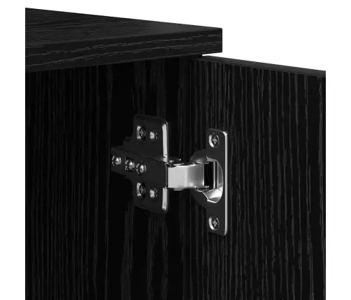 Voodi Hoiukohaga Raam Must Tamm 234 X 103 X 53.5 Cm Tehispuit