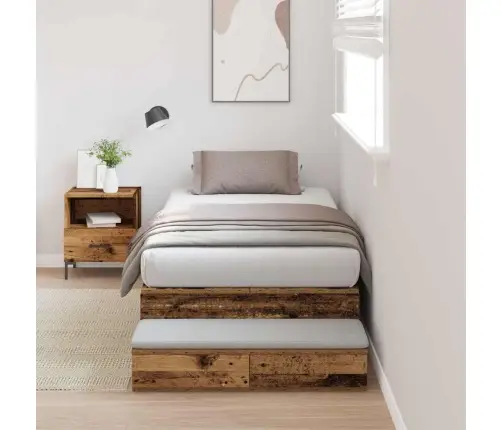 Uzglabāšanas Gultas Rāmis Vecs Koks 80X200 Cm Vidaxl