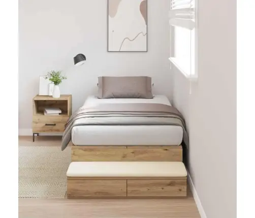 Lova Su Daiktų Laikymo Vieta Amatininkų Ąžuolas 80 Cm