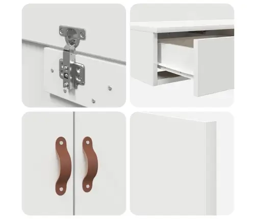 Uzglabāšanas Gultas Rāmis Balts 90X200 Cm Vidaxl