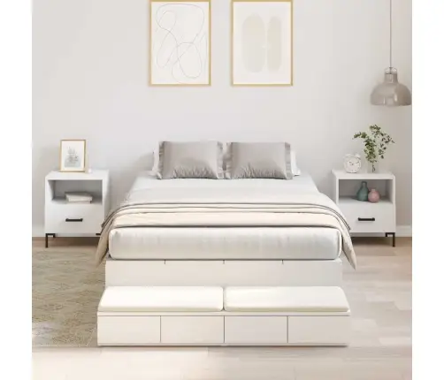 Glabāšanas Gultas Rāmis Balts 120X190 Cm Vidaxl