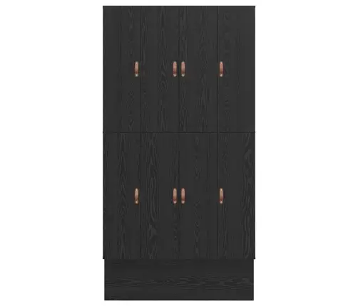 Voodi Hoiukohaga Raam Sahtliga Must Tamm 120 Cm Tehispuit