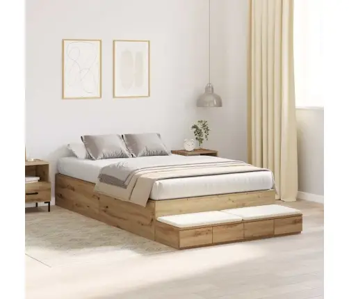 Uzglabāšanas Gultas Karkass Artisan Ozola 120X190 Cm Vidaxl
