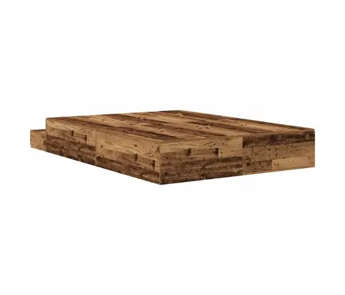 Uzglabāšanas Gultas Rāmis Vecs Koks 140X190 Cm Vidaxl
