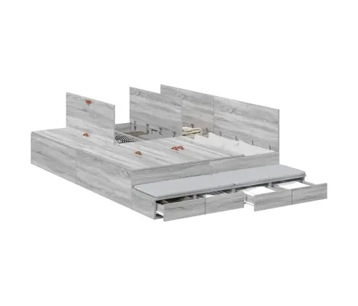 Voodi Hoiukohaga Raam Hall Sonoma 226.5 X 135 X 31.5 Cm