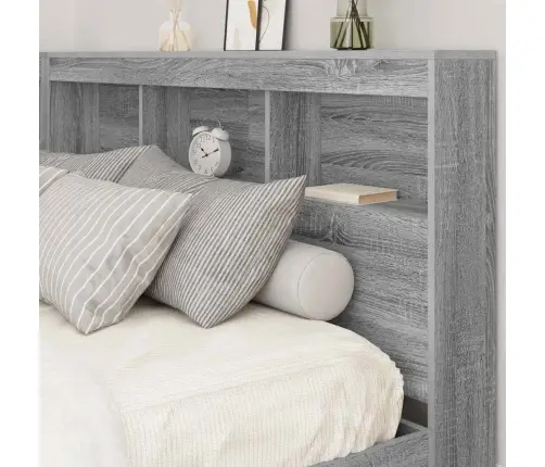 Raamatukapitsee Voodi Peaga Hall Sonoma 160 X 200 Cm Tehispuit