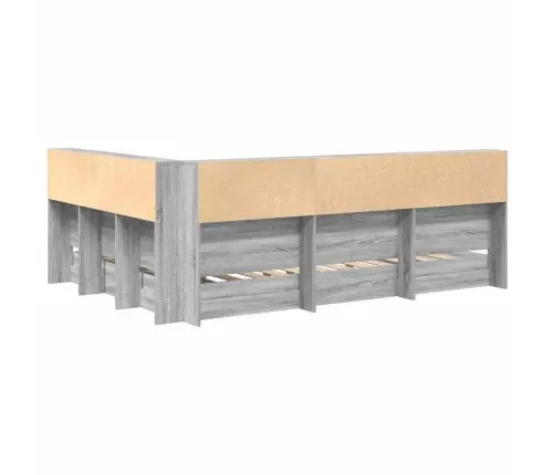 Raamatukapitsee Voodi Peaga Hall Sonoma 160 X 200 Cm Tehispuit