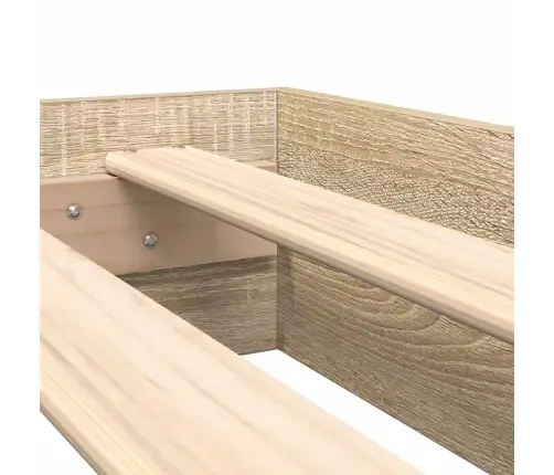 Grāmatplaukta Gulta Sonoma Ozols 75 X 190 Cm, Inženierijas Koks Vidaxl