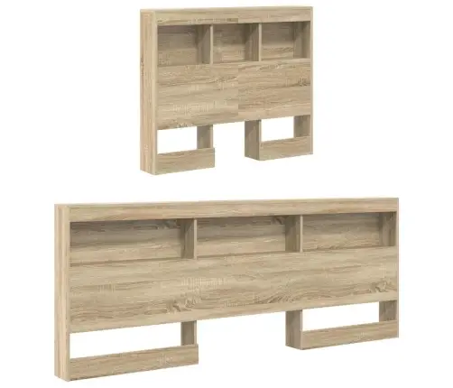 Grāmatplaukta Gulta Sonoma Ozols 75 X 190 Cm, Inženierijas Koks Vidaxl