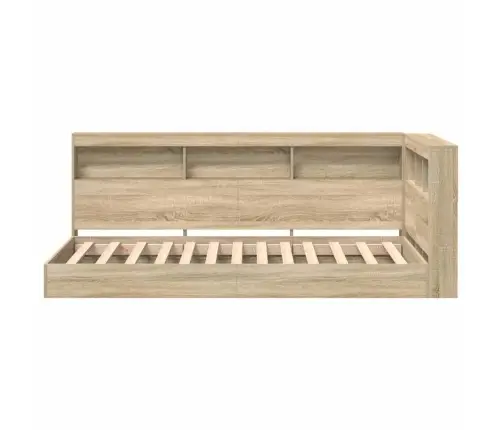 Grāmatplaukta Gulta Sonoma Ozols 75 X 190 Cm, Inženierijas Koks Vidaxl