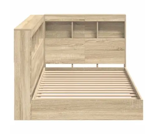 Grāmatplaukta Gulta Sonoma Ozols 75 X 190 Cm, Inženierijas Koks Vidaxl