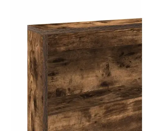 Grāmatu Skapis Un Gulta Dūmota Ozola 75X190 Cm, Inženiertīkla Koks Vidaxl