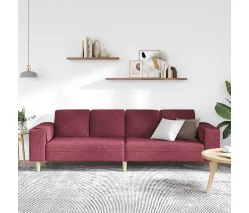 Dīvānu Komplekts Vīnsarkans Audums