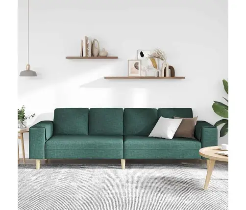 Sofos Komplektas Tamsiai Žalia Audinys