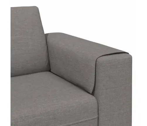 Dīvānu Komplekts Pelēkbrūna Audums Dīvānu Komplekts Pelēkbrūna Audums