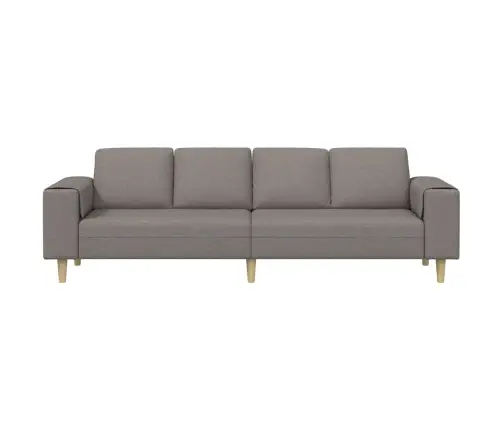 Dīvānu Komplekts Pelēkbrūna Audums Dīvānu Komplekts Pelēkbrūna Audums