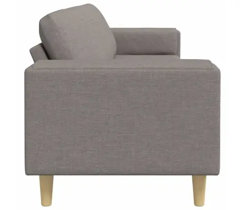 Dīvānu Komplekts Pelēkbrūna Audums Dīvānu Komplekts Pelēkbrūna Audums