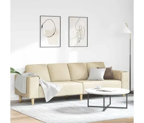 Elutuba Diivan Cream 250 X 77 X 76 Cm Polüester