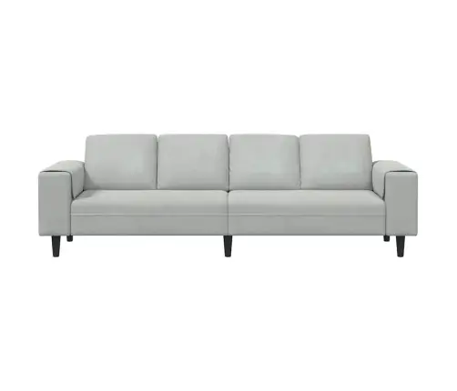 Dīvānu Komplekts Gaiši Pelēka Samts