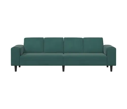 Sofos Komplektas Tamsiai Žalia Aksomas
