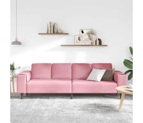 Sofos Komplektas Rožinė Aksomas