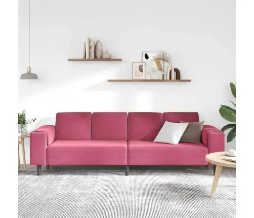 Dīvānu Komplekts Vīnsarkans Samts