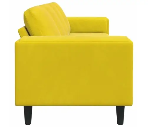 Dīvānu Komplekts Dzeltena Samts