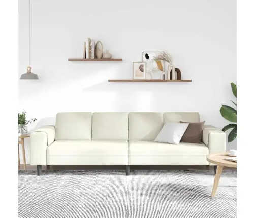 Dīvānu Komplekts Krēmkrāsa Samts