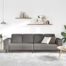 Audinio Sofa Šviesiai Pilka 208 Cm Kordūrinė Medžiaga