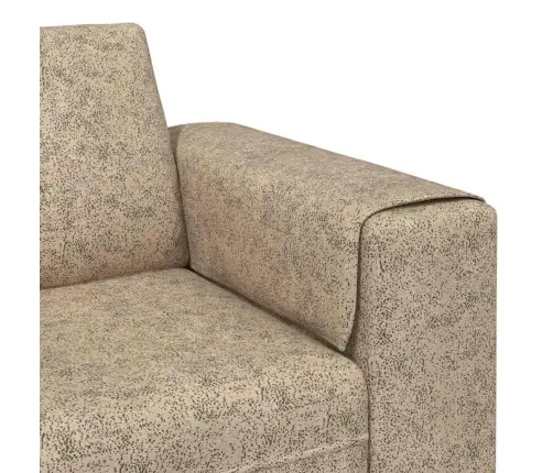 Sofos Komplektas Šviesiai Pilka Dirbtinė Žakardo Oda