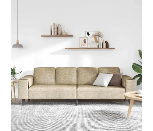 Sofos Komplektas Šviesiai Pilka Dirbtinė Žakardo Oda