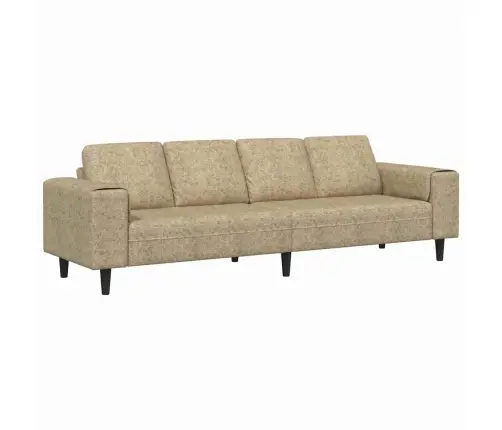 Sofos Komplektas Šviesiai Pilka Dirbtinė Žakardo Oda