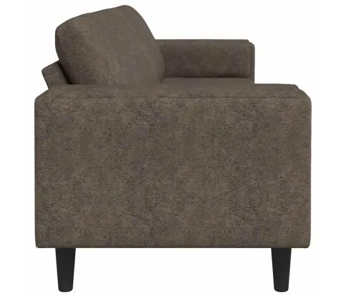 Dīvānu Komplekts Tumši Pelēka Mākslīga Zamša Āda