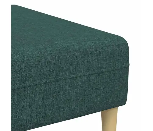 Dīvānu Komplekts 3 Pcs Tumši Zaļa Audums