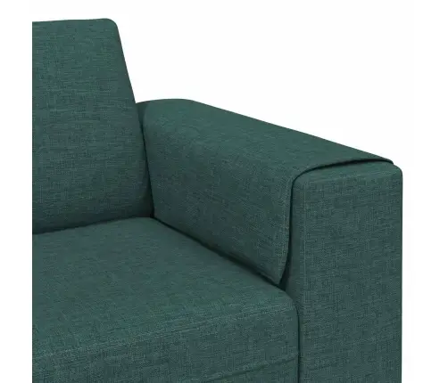 Dīvānu Komplekts 3 Pcs Tumši Zaļa Audums
