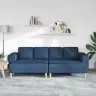 Dīvānu Komplekts 3 Pcs Zila Audums