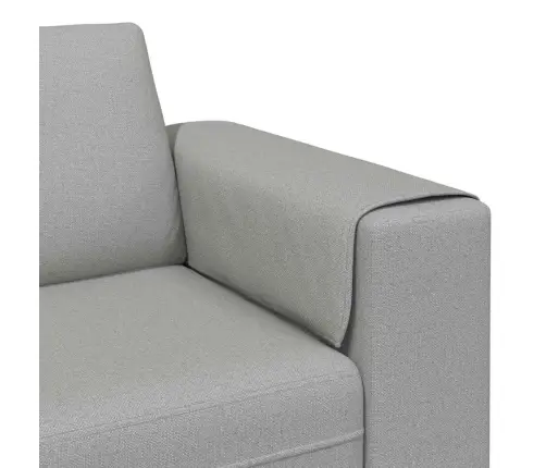 Dīvānu Komplekts 3 Pcs Mākoņu Pelēks Audums