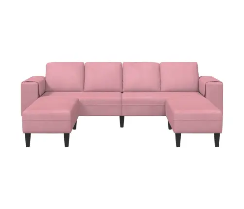 Svetainės Sofa 3 Pcs Rožinė