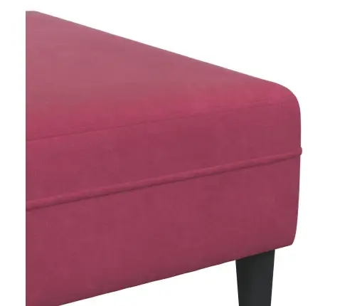 Dīvānu Komplekts 3 Pcs Vīnsarkans Samts