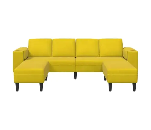 Diivanikomplekt Kollane Samet