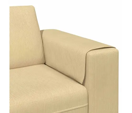 Auduma Dīvāns Ar Spilvenu Pelēki Zaļa Korduroja Audums