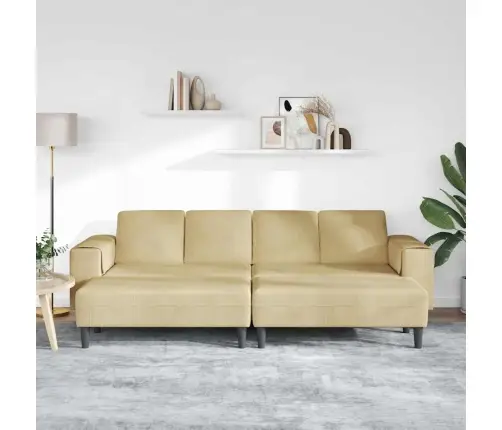 Auduma Dīvāns Ar Spilvenu Pelēki Zaļa Korduroja Audums