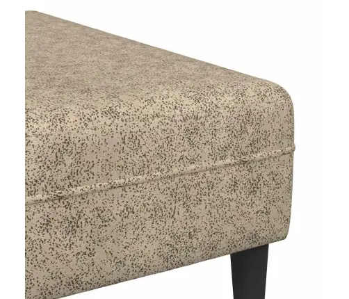 Dīvānu Komplekts 3 Pcs Gaiši Pelēka Mākslīga Zamša Āda